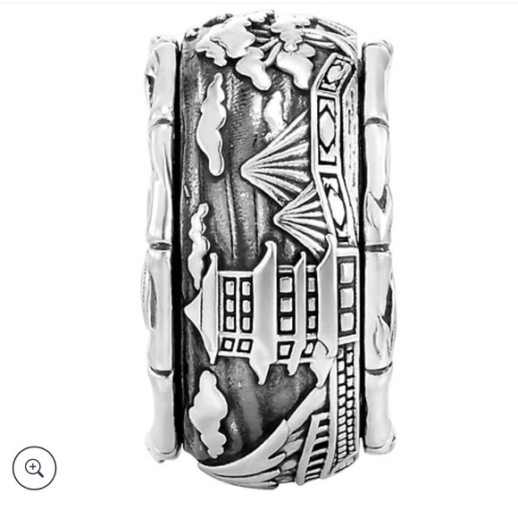 *Sold* NWOT Unique JAI John Hardy Sterling Silver Japanese Scenery Spinner Ring - Picture 3 of 8